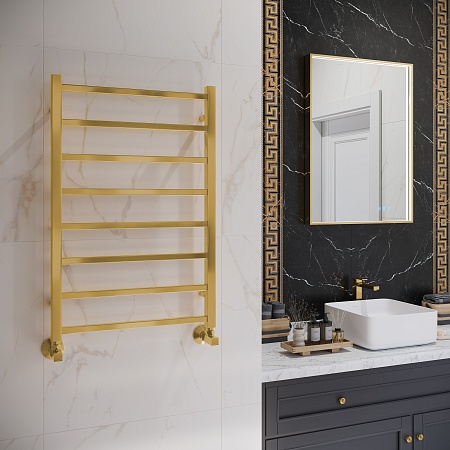 Ватикан П8 500х800 Полотенцесушитель TERMINUS Брашированное золото Ноябрьск - фото 3